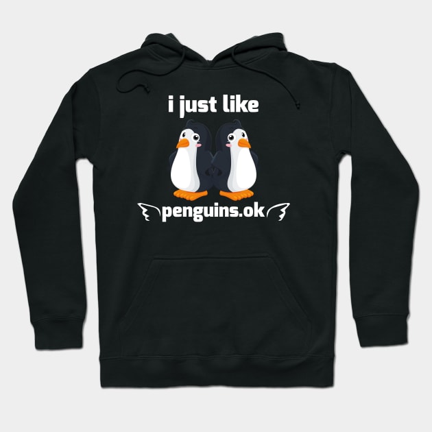 i just like penguin ok Hoodie by youki